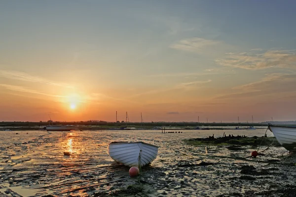 Bassa marea al tramonto — Foto Stock