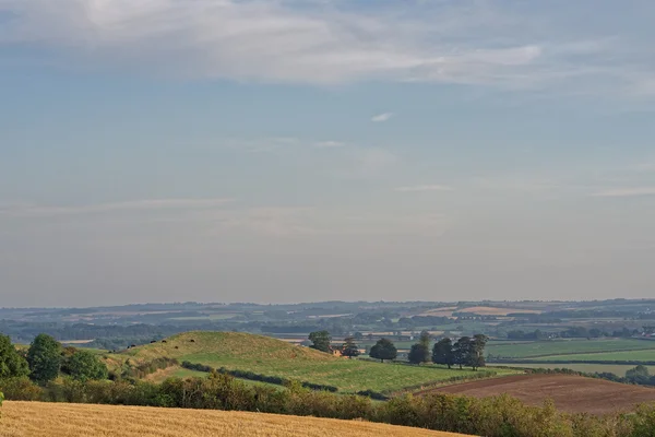 Blick über neblige Hügel, Großbritannien — Stockfoto