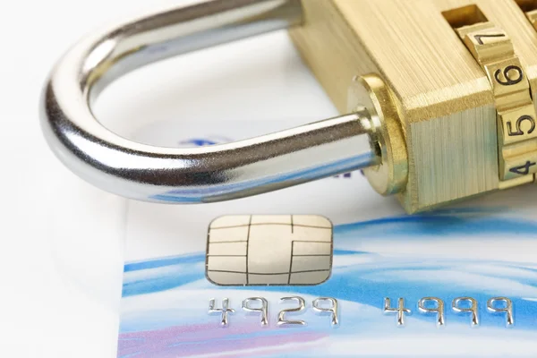 Sicurezza della carta di credito — Foto Stock