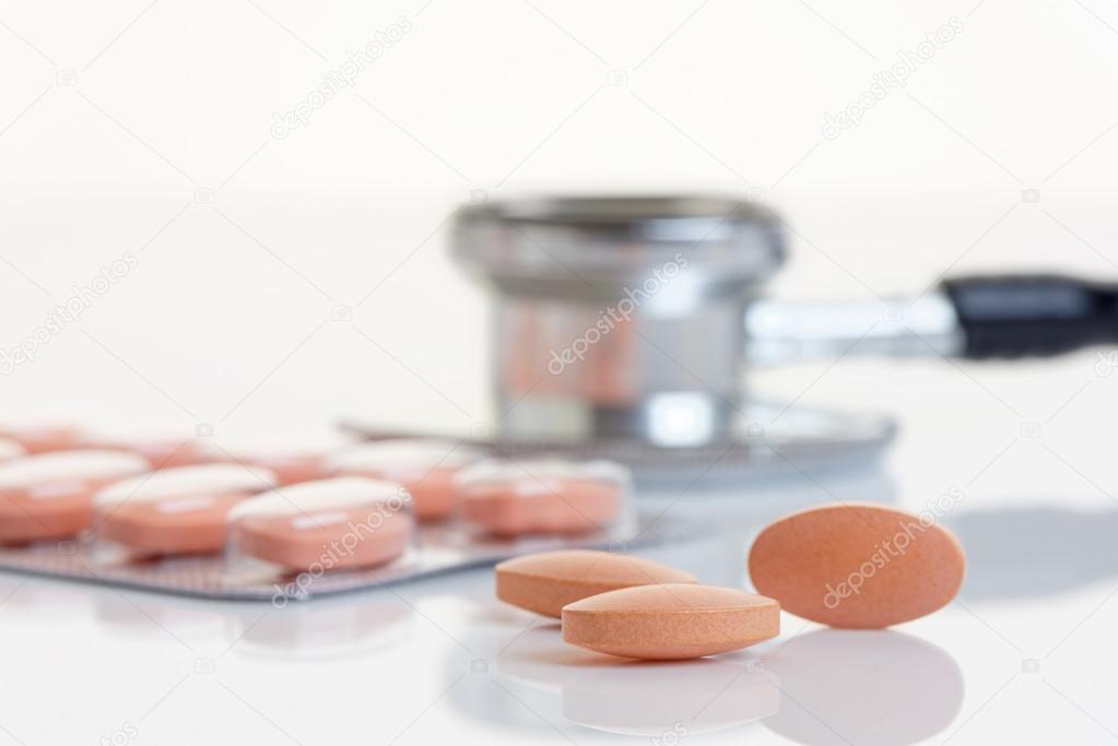 Statin Tablet in Close Up