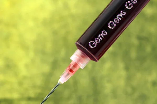 Gene syringe concept — Stock Photo, Image