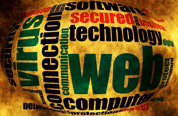 Web security word cloud — Stock Photo, Image