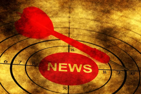 News target grunge concept — Stock Photo, Image