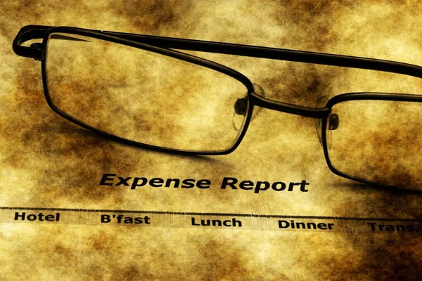 Expense report grunge concept — Stock Photo, Image