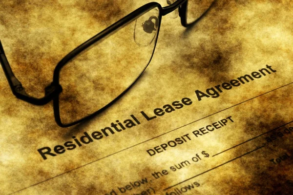 Residential lease agreement grunge concept — Stock Photo, Image