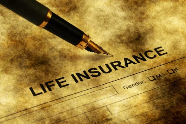 Life insurance form grunge concept — Stock Photo, Image