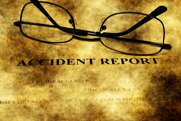 Accident report grunge concept — Stock Photo, Image