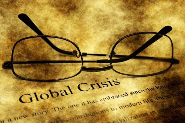 Глобальна концепція кризового гранжу — стокове фото