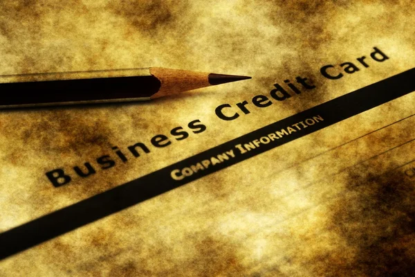 Business credit card application — Stock Photo, Image