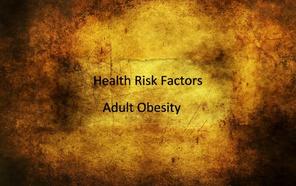 Adult obesity grunge concept — Stock Photo, Image