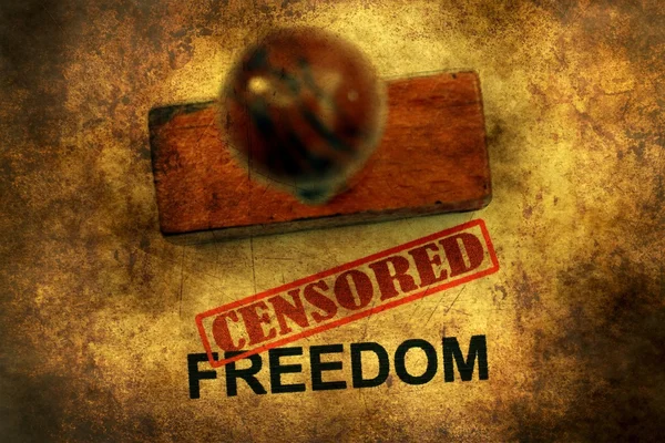 Koncept cenzurované svobody — Stock fotografie