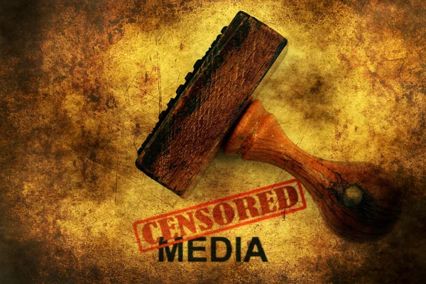 Цензурная концепция медиагранжа — стоковое фото