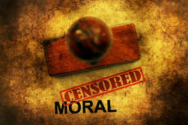 Concepto de grunge moral censurado — Foto de Stock