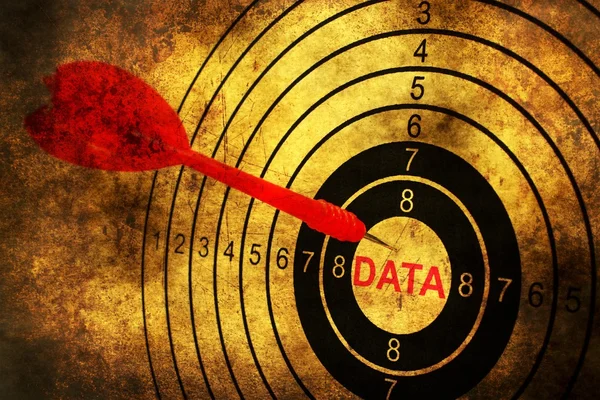 Concetto di data target grunge — Foto Stock