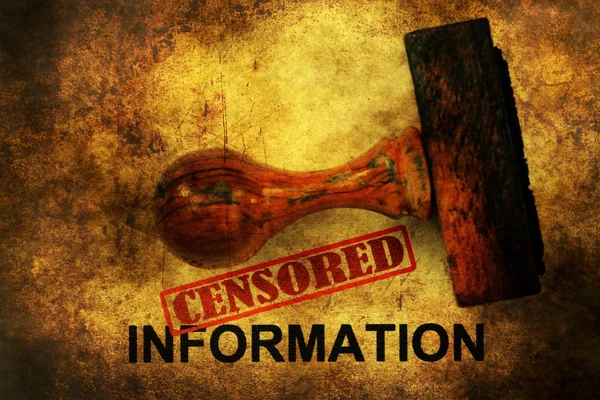 Censored information grunge concept — Stock Photo, Image
