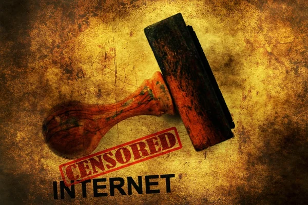 Censored internet grunge concept — Stock Photo, Image