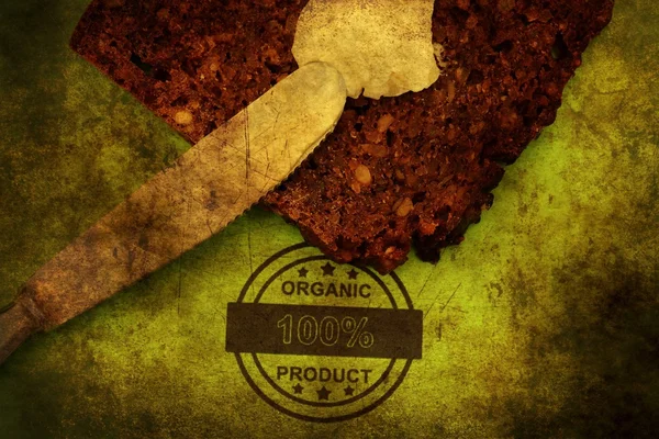 Organic bread grunge concept — Stock Photo, Image