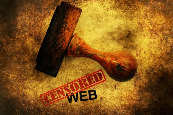 Concetto di web grunge censurato — Foto Stock