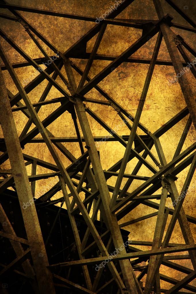 Metallkonstruktion Grunge-Konzept — Stockfoto © alexskopje #115038898