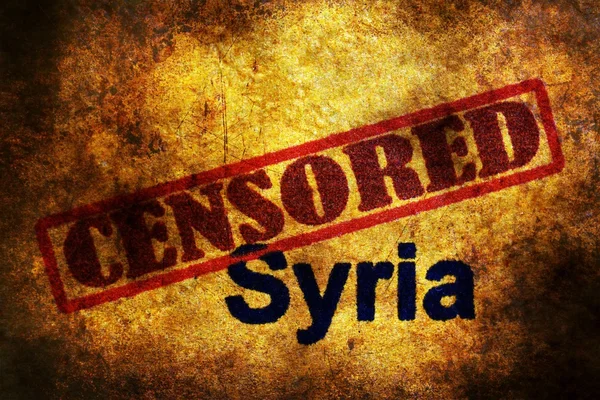 Zensiertes syria grunge konzept — Stockfoto