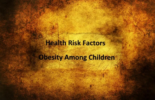 Health risk factors child obesity — Stock Photo, Image