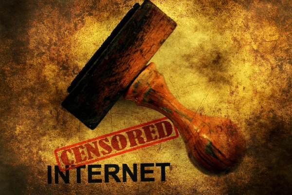 Цензурная концепция интернет-гранжа — стоковое фото