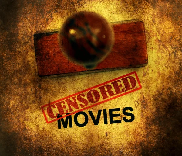 Censored movies grunge concept — Stock Photo, Image