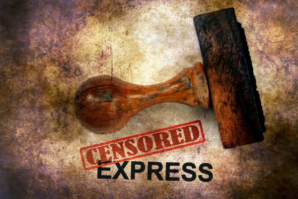 Censored express grunge concept — Stock Photo, Image