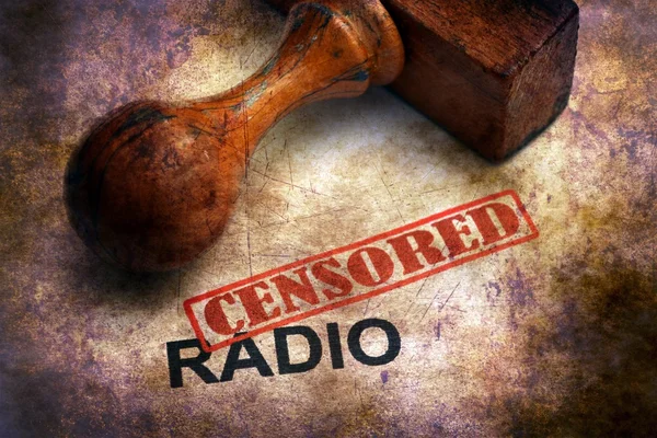Concetto di grunge radio censurato — Foto Stock