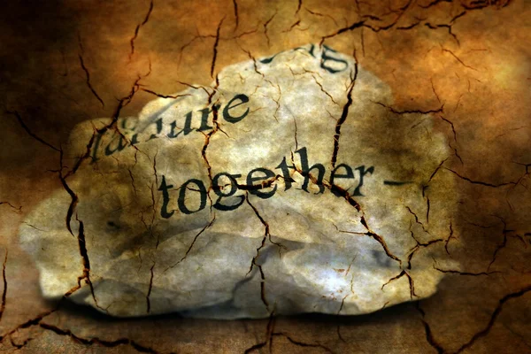 Together failure grunge  concept — Stock Photo, Image