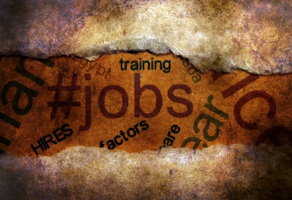 Jobs text on torn paper concept — Stock Photo, Image