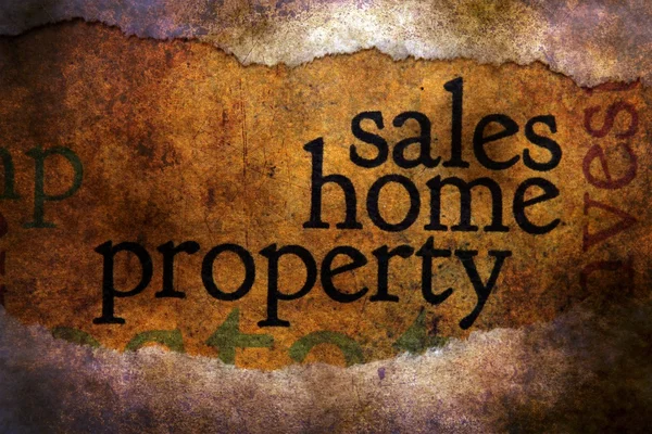 Sales home property grunge concept — Stock Photo, Image