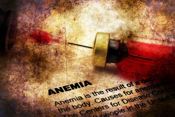 Концепция анемии на гранж-фоне — стоковое фото