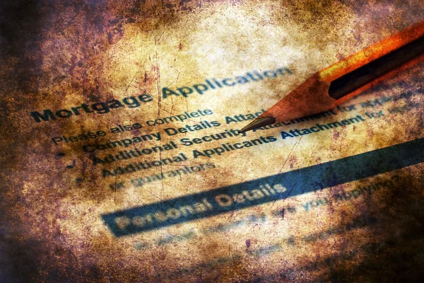 Application hypothécaire concept grunge — Photo