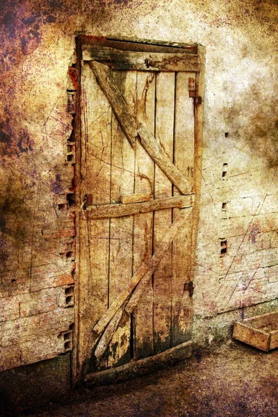 Old door grunge concept — Stock Photo, Image