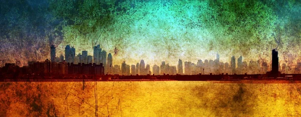 Dubai edifici concetto grunge — Foto Stock