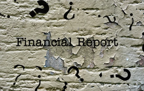 Financial report grunge concept — Stock Photo, Image