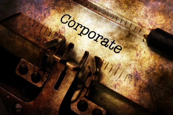 Corporate tekst grunge concept — Stockfoto