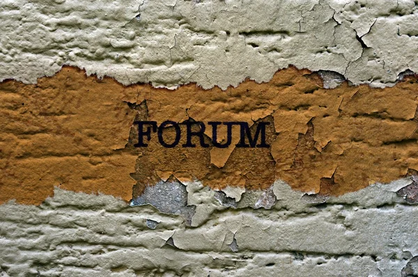 Forum text grunge konzept — Stockfoto