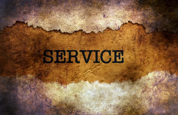 Service text on grunge background — Stock Photo, Image