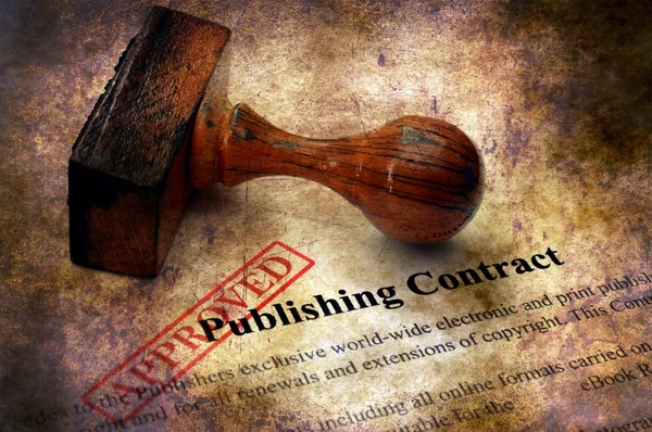 Publishing contract - approved grunge concept — Stock Photo, Image
