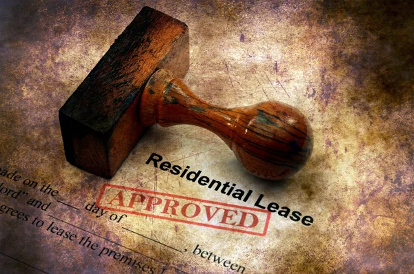 Residential lease - approved grunge concept — Stock Photo, Image