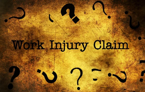 Work injury claim grunge concept — Stock Photo, Image