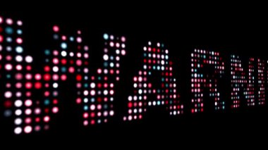 Siyah üzerine renkli yazı uyarısı