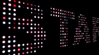 Renkli yönlendirilmiş metni siyah üzerine başlat