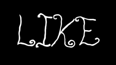 Metin el çizimi animasyon gibi