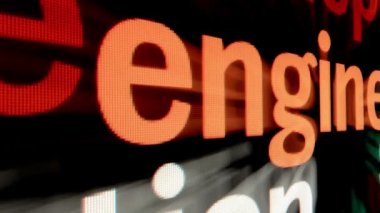 Ekran doli çekim konseptinde motor metni