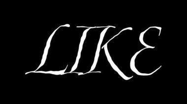 Metin el çizimi animasyon gibi