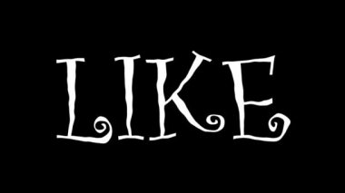 Metin el çizimi animasyon gibi