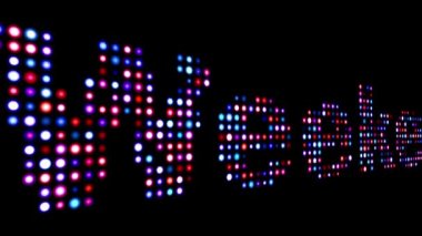 Hafta sonu renkli metin kulesi görüntüsü